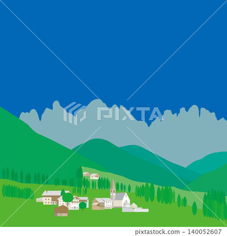Santa Maddalena, Dolomites, Italy, Spring 140052607