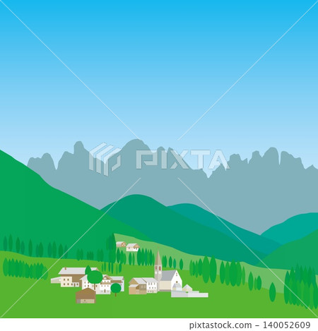 Santa Maddalena, Dolomites, Italy, Spring 140052609