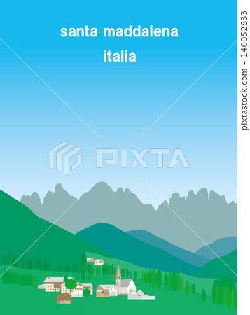 Santa Maddalena, Dolomites, Italy, Summer 140052833