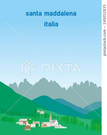 Santa Maddalena, Dolomites, Italy, Summer 140052835