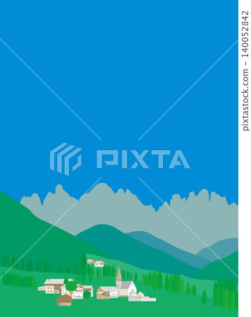 Santa Maddalena, Dolomites, Italy, Summer 140052842