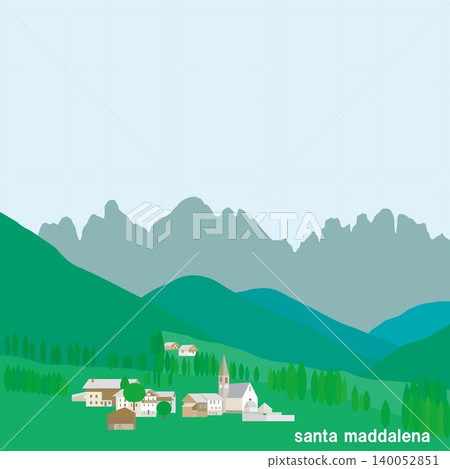 Santa Maddalena, Dolomites, Italy, Summer 140052851