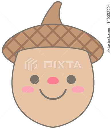 Cute Acorn Character for Kids Outdoor Adventure and Autumn Nature Cute Acorn Character for Kids Outdoor Adventure and Autumn Nature 140052904
