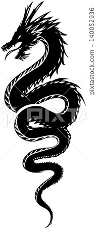 Cool dragon illustration/mark material Cool dragon illustration/mark material 140052936
