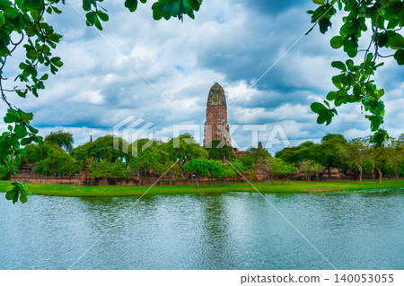 Landscape of Wat Phra Ram is in the Ayutthaya Historical Park. It is a place and important tourist attraction near Bangkok, Thailand. Landscape of Wat Phra Ram is in the Ayutthaya Historical Park. It is a place and important tourist attraction near Bangkok, Thailand. 140053055