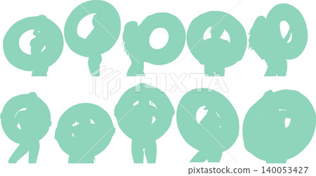 Silhouette illustration of a woman playing with a lifebuoy in the sea. Silhouette illustration of a woman playing with a lifebuoy in the sea. 140053427