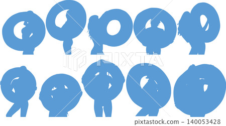 Silhouette illustration of a woman playing with a lifebuoy in the sea. Silhouette illustration of a woman playing with a lifebuoy in the sea. 140053428
