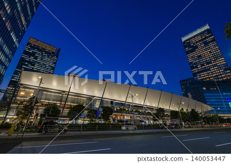 Night view of the area around Tokyo Station's Yaesu Exit Night view of the area around Tokyo Station's Yaesu Exit 140053447
