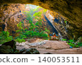 Amazing Phraya Nakhon cave in Khao Sam Roi Yot national park at Prachuap Khiri Khan Thailand is small temple in the sun rays in cave. 140053511