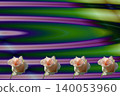 Roses against a background of colorful waves Roses against a background of colorful waves 140053960