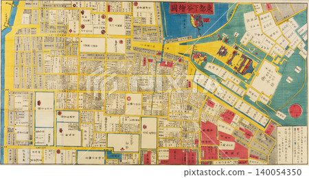 Old map "Edo Kiriezu" (Eastern Capital Shitaya Map) Old map "Edo Kiriezu" (Eastern Capital Shitaya Map) 140054350