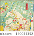 舊地圖「江戶切江津」目黑白金地圖 140054352