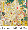 舊地圖「江戶切江津」牛込市谷大久保地圖 140054362