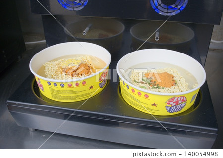 Enjoy the piping hot Han River Ramen, a local specialty that evokes a sense of travel, in Seoul, South Korea. Enjoy the piping hot Han River Ramen, a local specialty that evokes a sense of travel, in Seoul, South Korea. 140054998