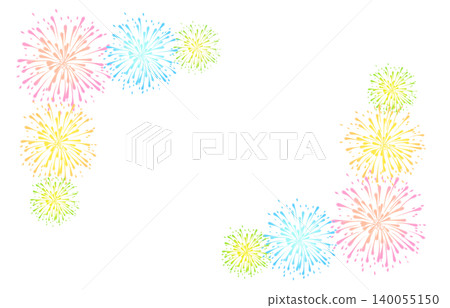 五顏六色的煙花框架 五顏六色的煙花框架 140055150