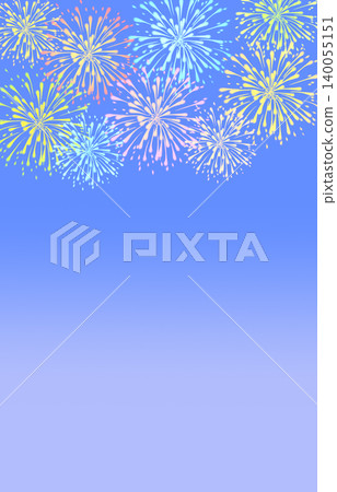 A background illustration featuring a gradient of the night sky and fireworks. A background illustration featuring a gradient of the night sky and fireworks. 140055151