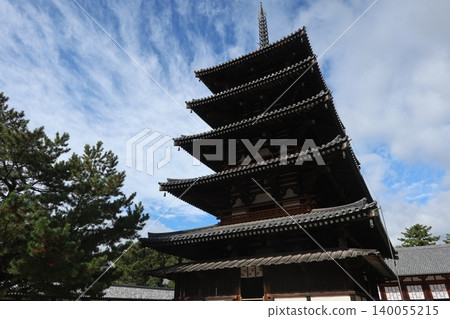 Five-story pagoda of Horyuji Five-story pagoda of Horyuji 140055215