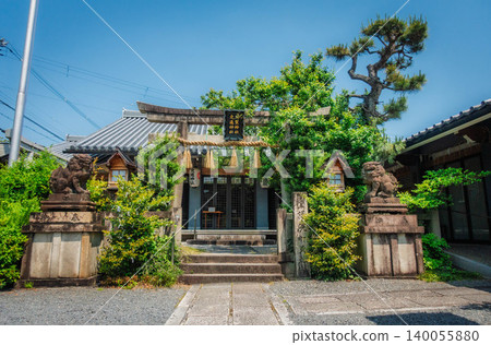The worship hall of Suga Shrine (Traffic Shrine) in Kyoto The worship hall of Suga Shrine (Traffic Shrine) in Kyoto 140055880