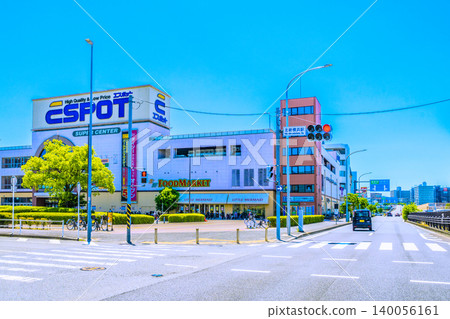 Cityscape of Yokohama, Japan: View of the area in front of Kita-Shin-Yokohama Station on the Yokohama Municipal Subway Blue Line = 30th Cityscape of Yokohama, Japan: View of the area in front of Kita-Shin-Yokohama Station on the Yokohama Municipal Subway Blue Line = 30th 140056161