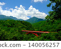 The red bridge on the Yatsugatake Highland Line 140056257