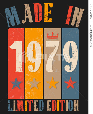 Vintage Retro Style 1979 Birthday Print Vintage Retro Style 1979 Birthday Print 140056442