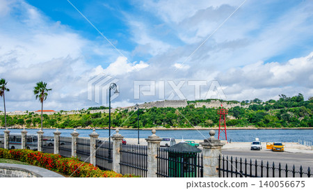 View of the La Real Fuerza fortress in Havana, Cuba. 140056675