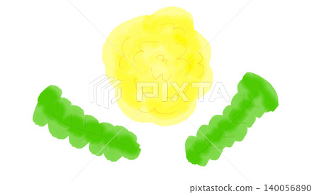一幅色彩鮮豔的手繪蒲公英插圖 一幅色彩鮮豔的手繪蒲公英插圖 140056890
