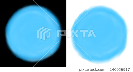 Light blue, simple circle, round, circular, frame illustration material (black background/transparent material/PNG) Light blue, simple circle, round, circular, frame illustration material (black background/transparent material/PNG) 140056917