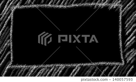 Monochrome hand-drawn frame illustration material Monochrome hand-drawn frame illustration material 140057593