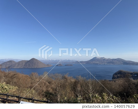 北海道，洞爺湖，溫泉，風景，觀景台 140057629