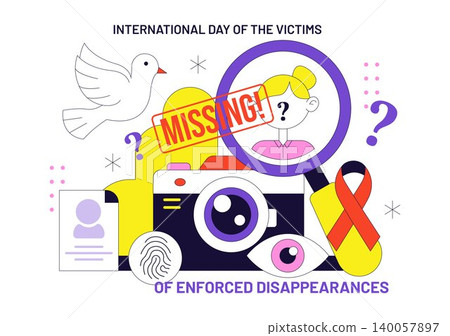 International Day of the Victims of Enforced Disappearances Vector Illustration Featuring Missing Persons Awareness, Human Rights and Remembrance International Day of the Victims of Enforced Disappearances Vector Illustration Featuring Missing Persons Awareness, Human Rights and Remembrance 140057897