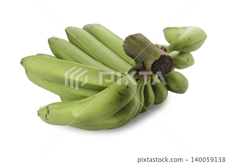 Raw banana isolated on a white background Raw banana isolated on a white background 140059138