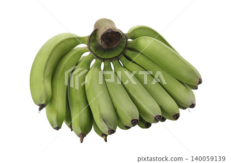 Raw banana isolated on a white background 140059139