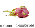 Fresh red dragon fruit whole isolated on a white background 140059166