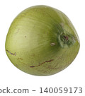 green coconut isolated on a white background 140059173