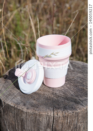 Foldable silicone cup for drinks 140059217