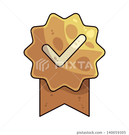 Illustration of Check Badge Illustration of Check Badge 140059305