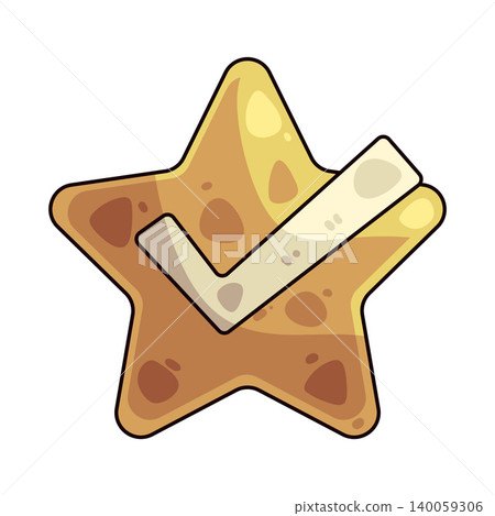 Illustration of Check Star Illustration of Check Star 140059306