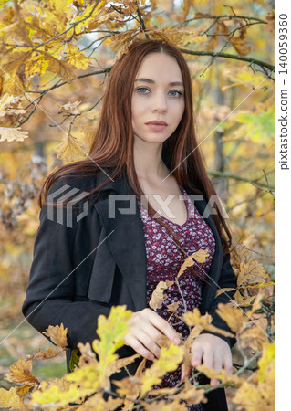 Portrait of a beautiful brunette 140059360