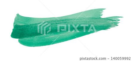 green brush isolated on transparent background green watercolor green brush isolated on transparent background green watercolor 140059992