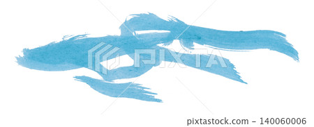 Light blue brush isolated on transparent background Light blue watercolor Light blue brush isolated on transparent background Light blue watercolor 140060006