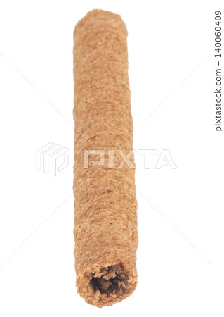 Chocolate roll bar isolated on white background Chocolate roll bar isolated on white background 140060409