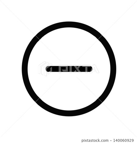 Minus line icon Minus line icon 140060929