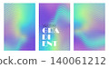 Abstract Vibrant Colorful Soft Stripped Pastel Gradient Background. Fractal Glass Texture. Holographic Futuristic Ribbed Visual Pattern. Blue Purple Yellow Color. Rippled Glass Effect. Colorful BG 140061212