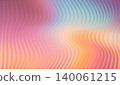 Abstract Vibrant Colorful Soft Stripped Pastel Gradient Background. Fractal Glass Texture. Holographic Futuristic Ribbed Visual Pattern. Blue Pink Orange Yellow Color. Rippled Glass Effect. Colorful 140061215
