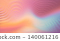 Abstract Vibrant Colorful Soft Stripped Pastel Gradient Background. Fractal Glass Texture. Holographic Futuristic Ribbed Visual Pattern. Blue Pink Orange Yellow Color. Rippled Glass Effect. Colorful 140061216