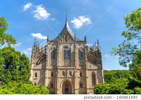 Saint Barbaras Cathedral in Kutna Hora. Czech Republic . Saint Barbaras Cathedral in Kutna Hora. Czech Republic . 140061495