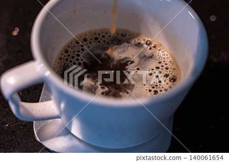 Espresso coffee on the table Espresso coffee on the table 140061654