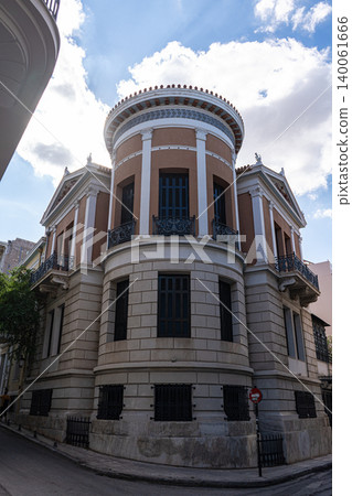 Beautiful architecture of Athens historical downtown Beautiful architecture of Athens historical downtown 140061666