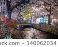 京都高瀨川夜景櫻花 140062034